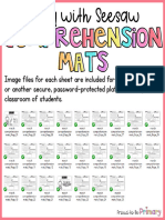 SEESAW TUTORIAL Comprehension Mats