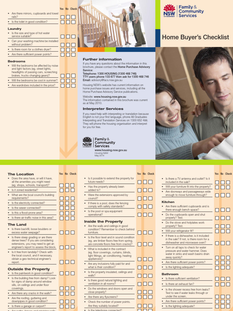 Homebuyer Checklist | PDF | Wall | Window