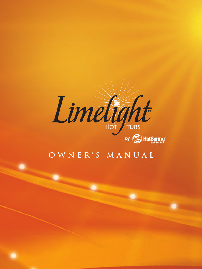 Limelight Collection 2008 Owner's Manual | PDF | Hyperthermia ...