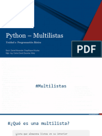 Clase 6 - Python-Multilistas