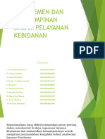 Manajemen Dan Kepemimpinan Dalam Pelayanan Kebidanan