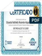 Certificado Auediencia Onlie