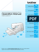 Brother 882U73 Sewing Machine Instruction Manual