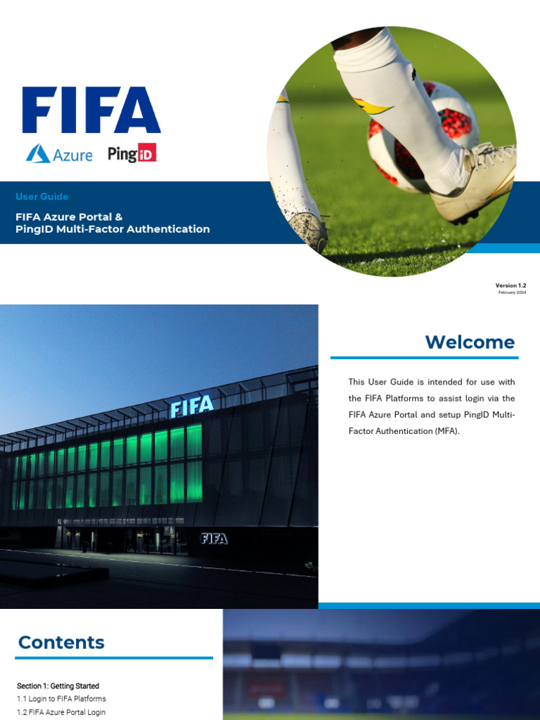 FIFA Portal & PingID MFA User Guide | PDF | Authentication | Login
