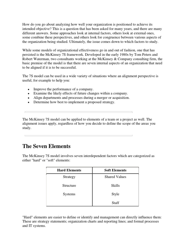 mckinsey Strategic Management Competence (Human Resources)