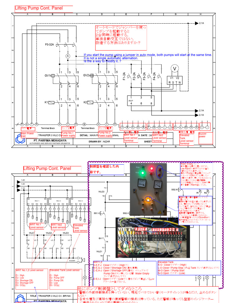 Lifting Cotrol Panel (English) - Comment | PDF