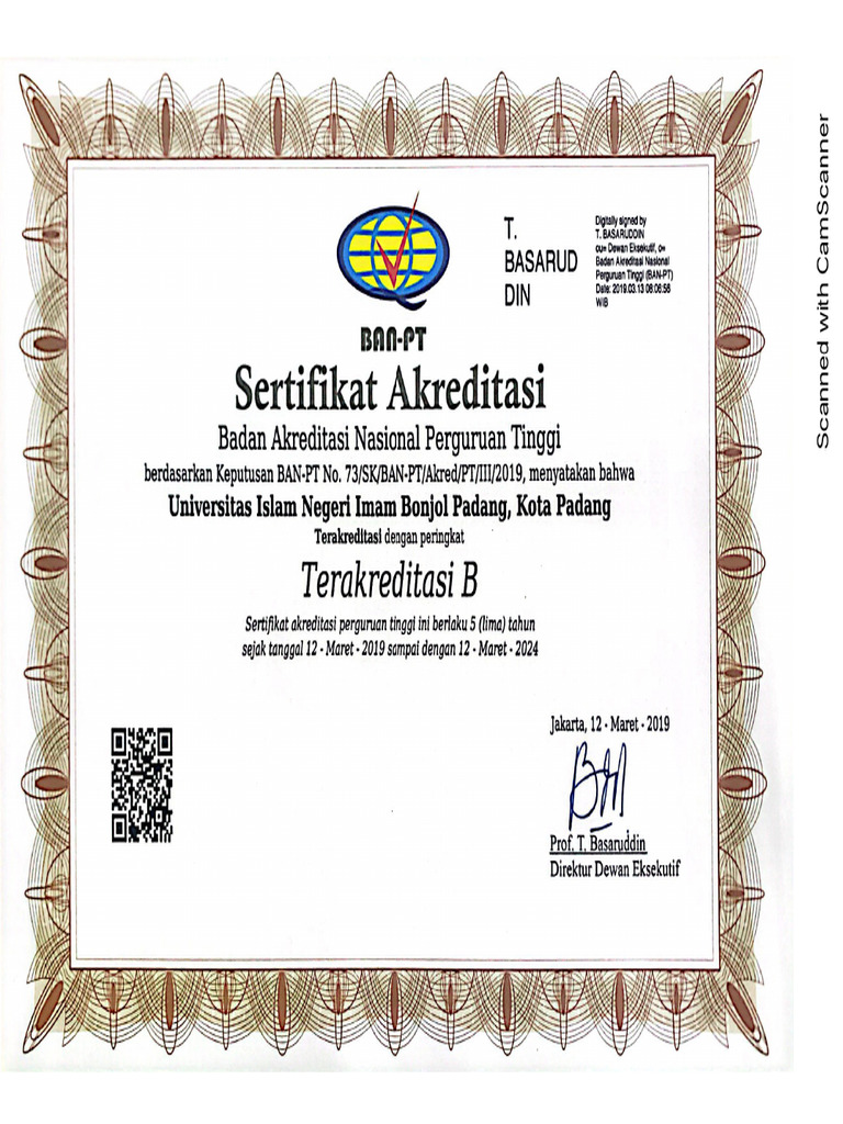 Akreditasi Universitas 2019 2024 PDF