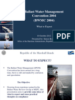 Ballast Water Management Convention 2004 - What To Expect