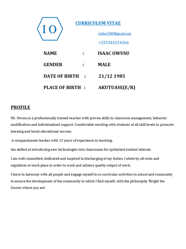 Cv io pdf teachers information and communications technology