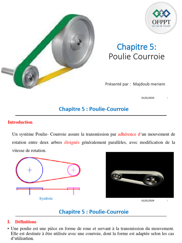 Système de PoulieCourroie Guide Complet PDF Courroie Biens — free download