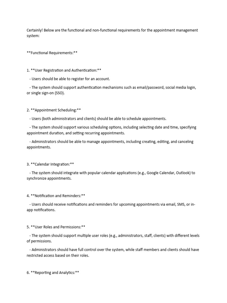 FUNCTIONAL AND NON FUNCTIONAL REQUIREMENTS EXAMPLES PDF visual data 5