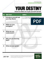 Claim Your Destiny Worksheet