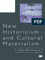 John Brannigan (Auth.) - New Historicism and Cultural Materialism (1998, Macmillan Education UK)