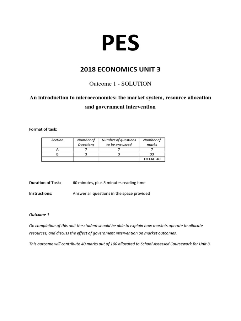 2018 economics unit 3 aos1 solution final pdf supply economics