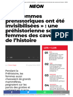 Les Femmes Préhistoriques Ont Été Invisibilisées - Une Préhistorienne Sort Les Femmes Des Cavernes de L'histoire - NEON