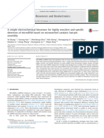 A Simple Electrochemical Biosensor For Highly Sensitive and Specific Detection of MicroRNA Based On Mismatched Catalytic Hairpin Assembly