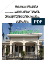 Mohon Sumbangan Dana Untuk Pelaksanaan Musabaqah Tilawatil Qur