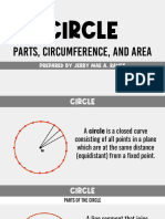 Circle (Parts, Circumference, and Area)