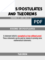 Axioms and Postulates