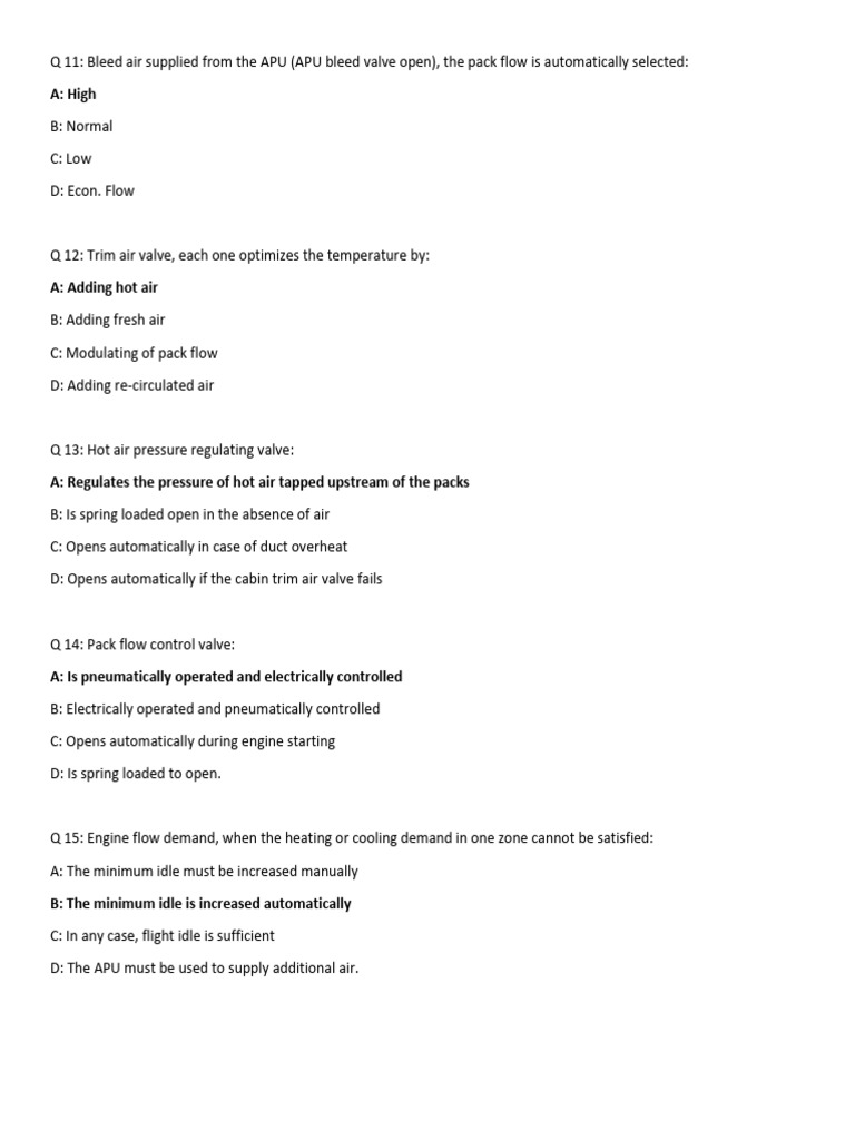 A320 Technical TRTO Questions - 4 | PDF