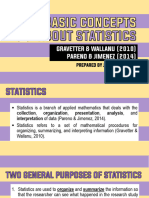 Basic Concepts About Statistics