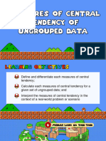 Measures of Central Tendency of Ungrouped Data