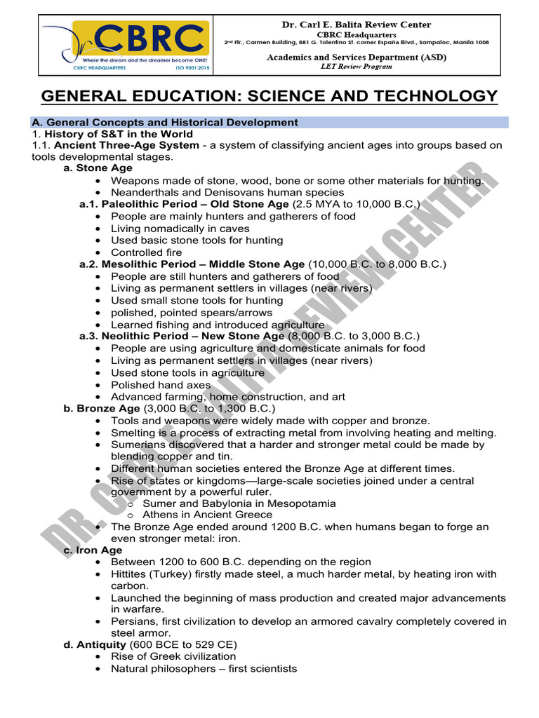 Historical Development of Science & Technology | PDF | Renewable Energy ...