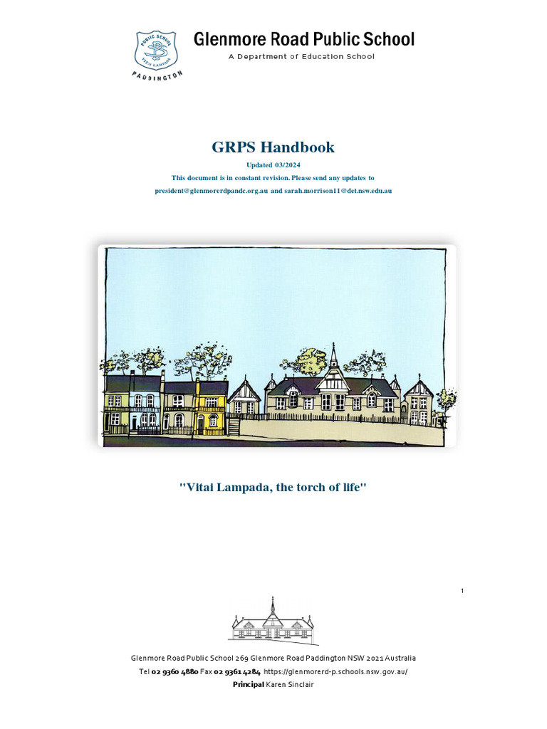 GRPS Student Handbook 2024 | PDF | Schools | Learning