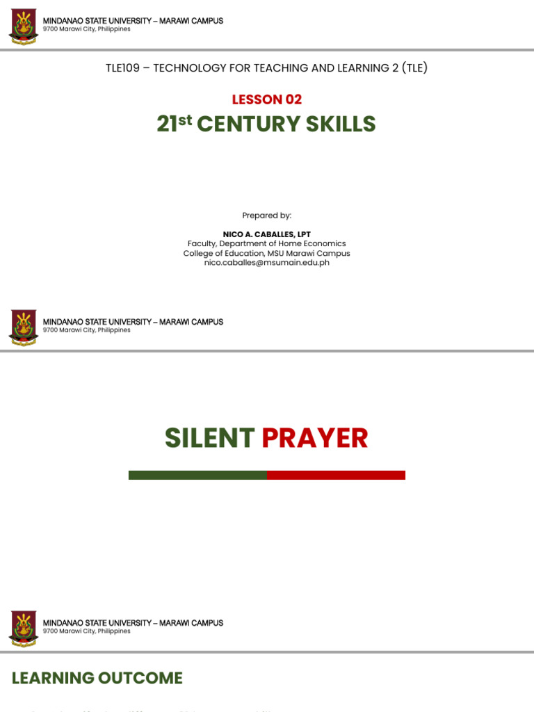 Lesson 2 21st Century Skills Download Free Pdf Information