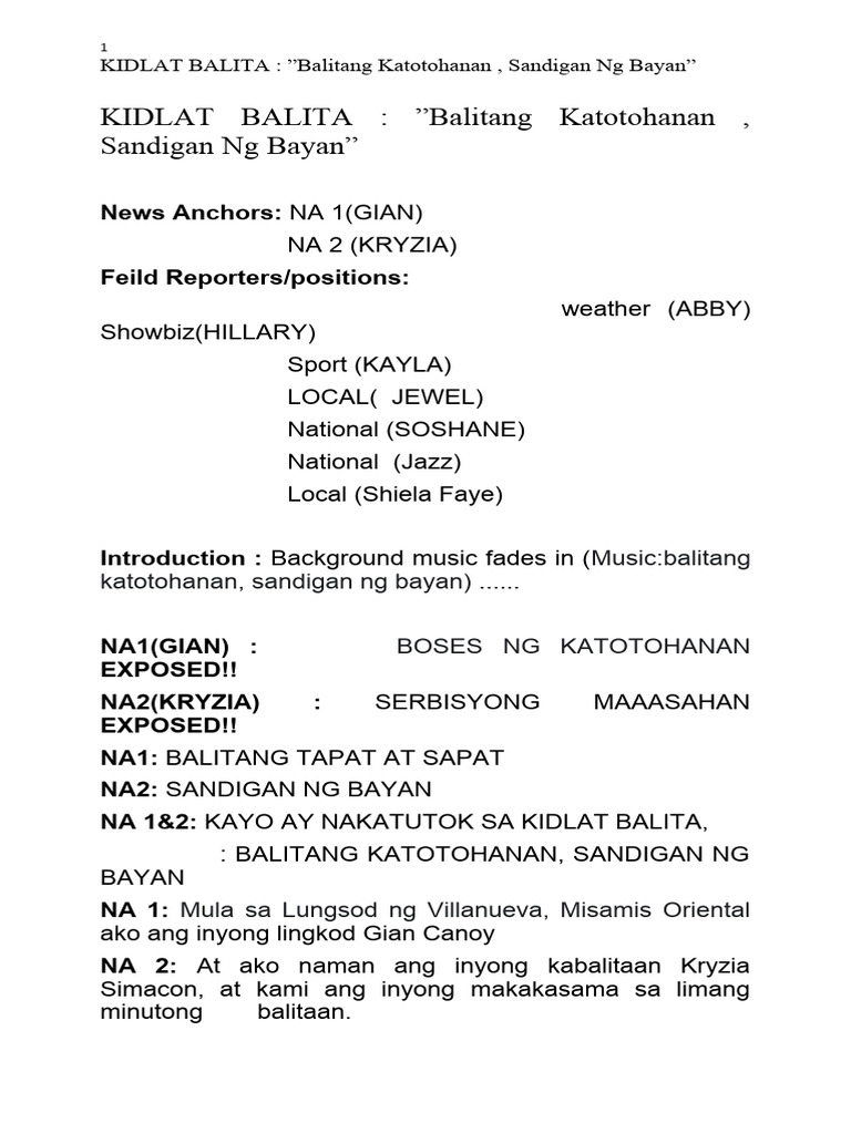 Filipino Broadcasting | PDF