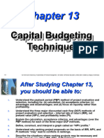 Capital Budgeting Techniques Pp13