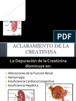 Aclaramiento de la Creatinina