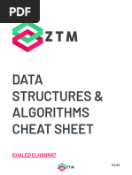 DataStructures Cheatsheet Zero To Mastery V1.01