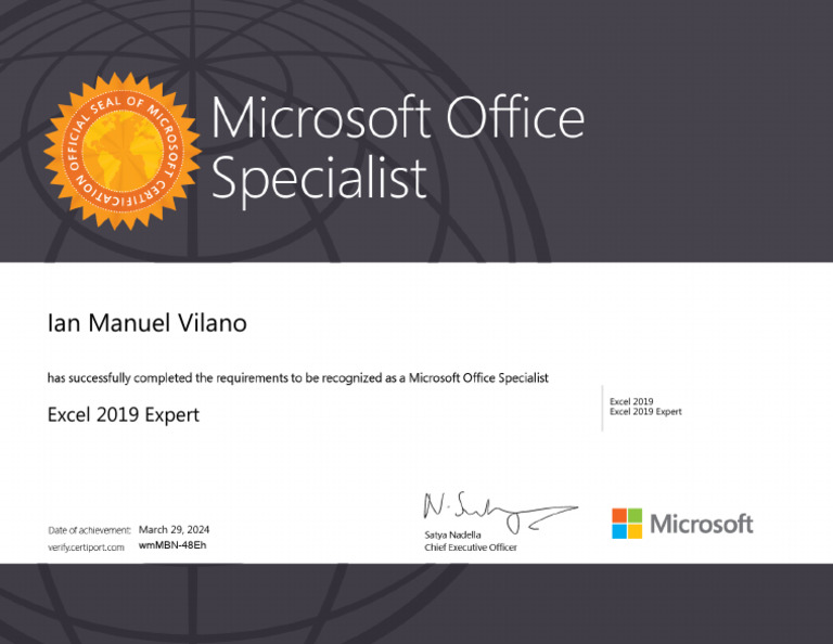 Excel 2019 Expert | PDF