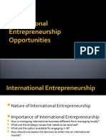 Chapter 4-International Entrepreneurship Opportunities