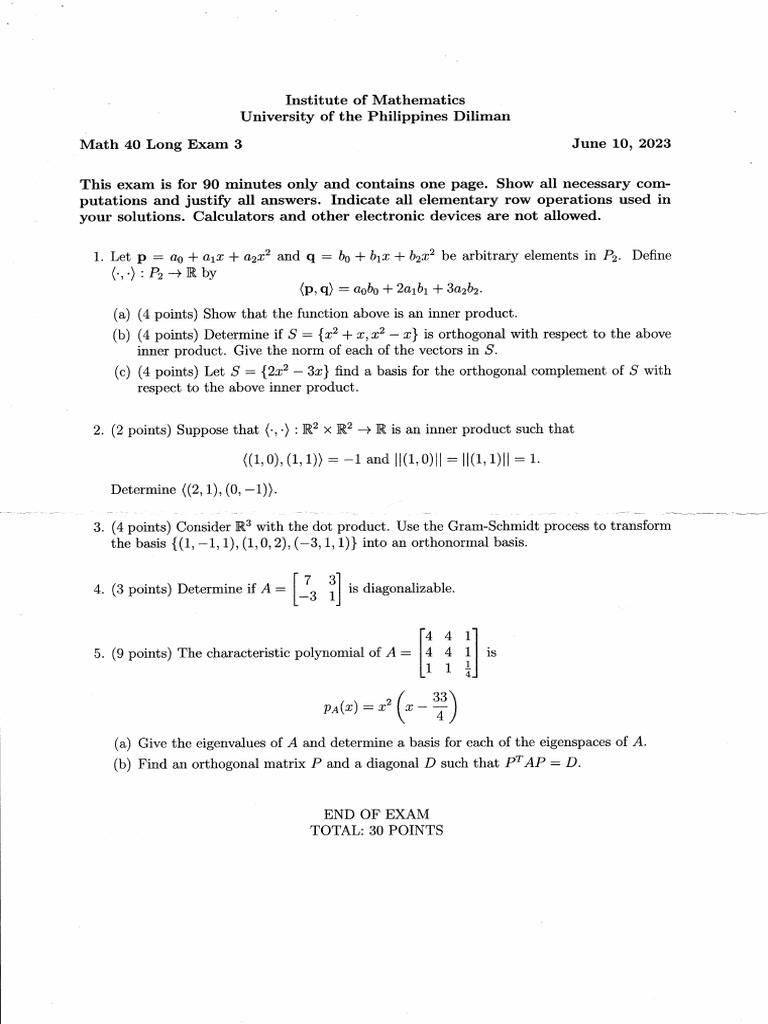 Math 40 LE 3 2023 07 18 04 - 29 - 59 | PDF