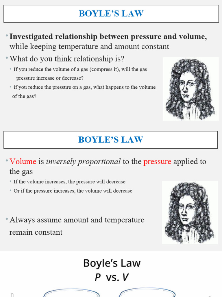 Understanding Boyle's Law: Pressure-Volume Relationship | PDF | Gases ...
