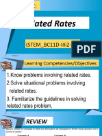Related Rates MODULE 12