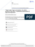 "Yoga Is Yoga. Yoga Is Everywhere. You Either Practice or You Don't": A Qualitative Examination of Yoga Social Dynamics