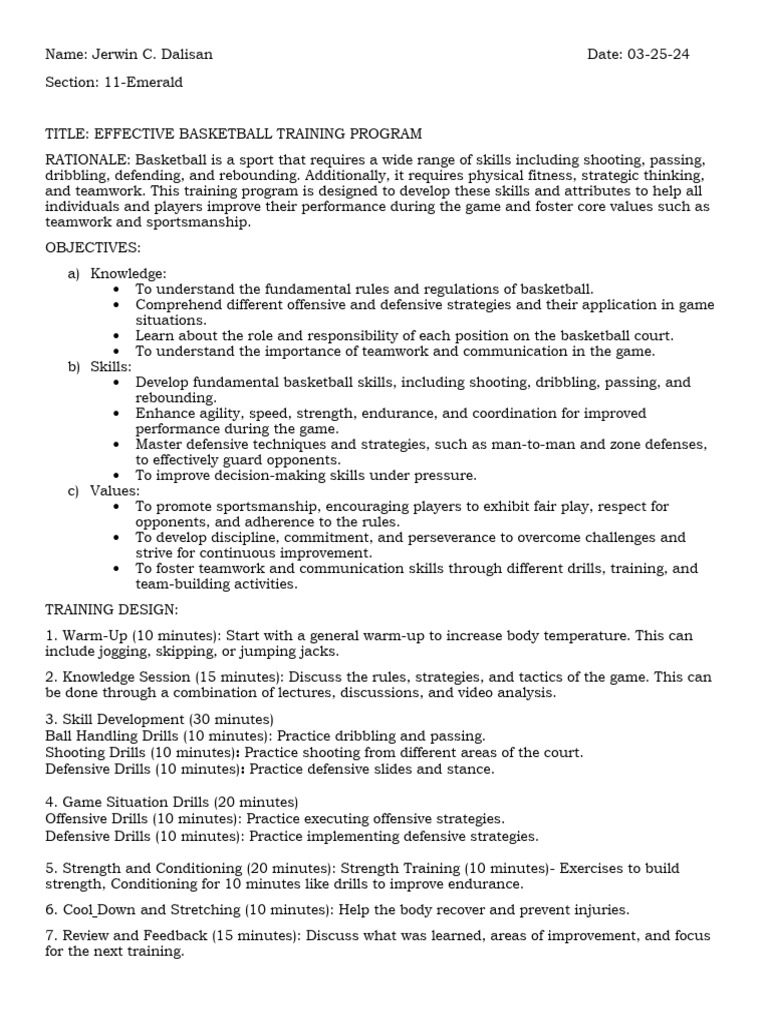 Design Training Of Sport Pdf