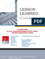 Anjas Lesson Learned - PPTX - 1680501419