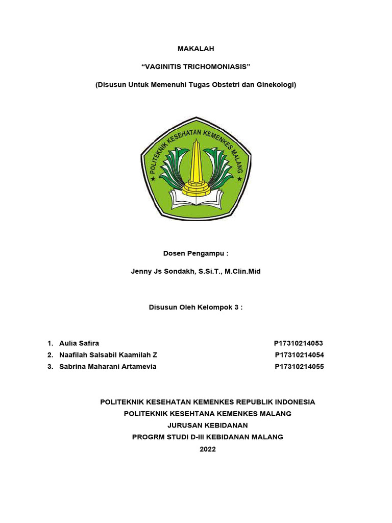 Colpitis Macularis dalam Trikomoniasis | PDF
