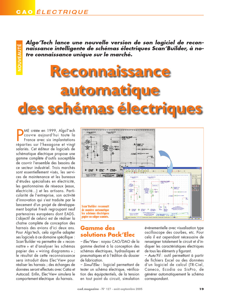 Reconnaissance de schémas électriques | PDF | AutoCAD | Conception ...