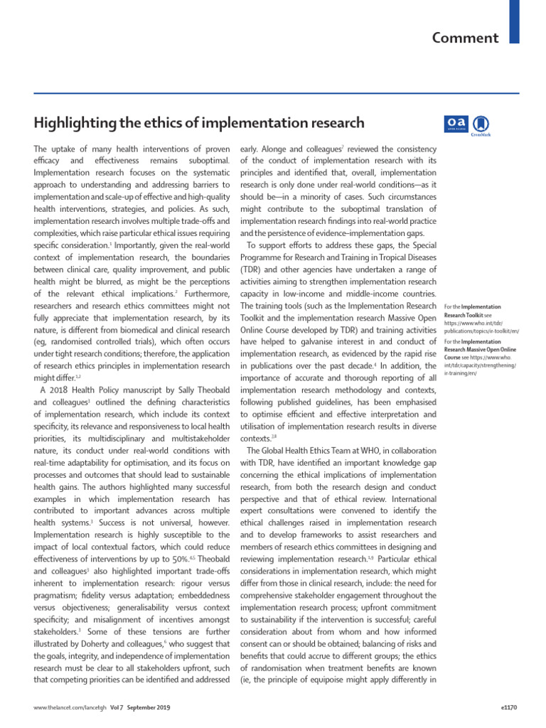 Ocr Implementation Research