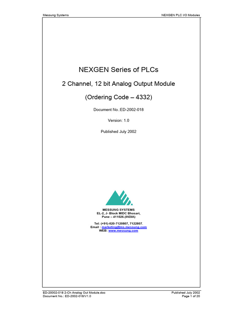 Ed 2002 018 2 channel 12 bit analog output module 4332 pdf