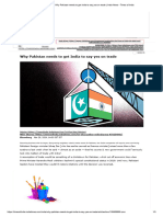 Why Pakistan Needs To Get India To Say Yes On Trade - India News - Times of India
