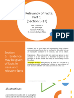 Lecture 4 - of Relevancy of Facts - Part 1