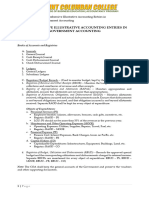 HO 5 - Comprehensive Illustrative Accounting Entries in Government Accounting