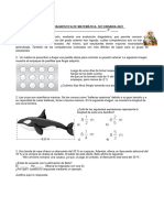 Prueba Diagnostica de Matematica 3ro