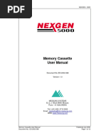 ED-2002-068 Memory Cassette User Manual